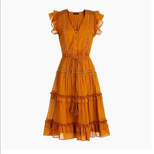 J. Crew Bohemian Pom Pom Dress